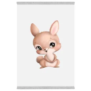 فرش پارچه‌ای دفه مدل فرشینه هازان مخمل طرح فانتزی کد 3249