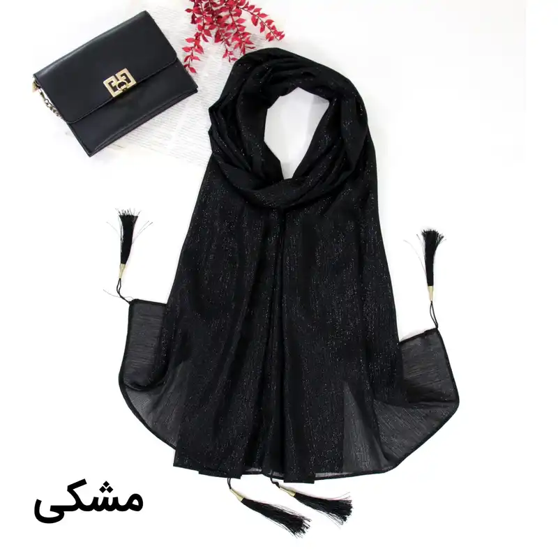 شال زنانه مدل مجلسی تابستانه طرح حریر شاین دار کد ana-2267