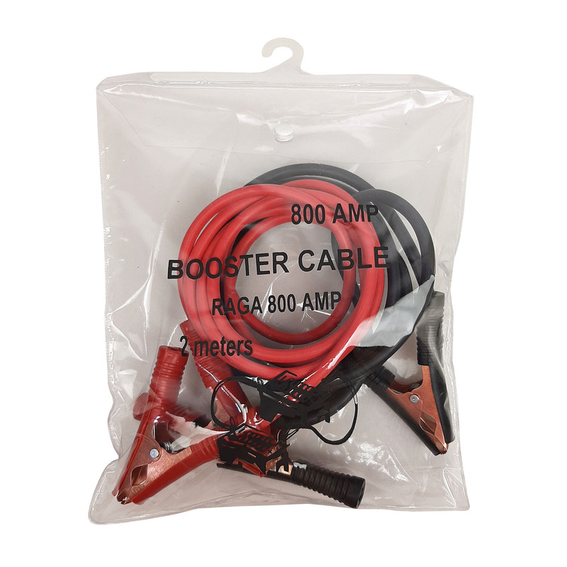 کابل اتصال باتری خودرو راگا مدل 800AMP مجموعه 2 عددی