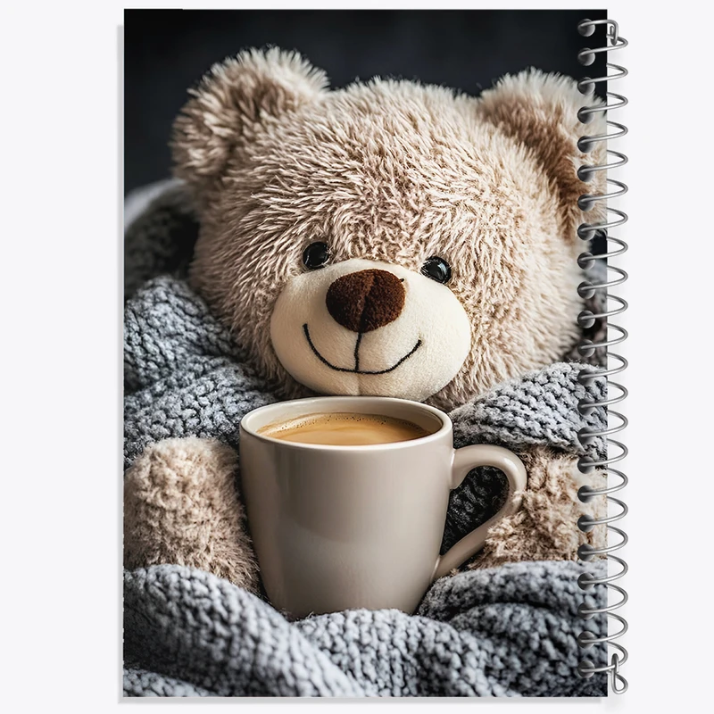 دفتر شطرنجی 50 برگ خندالو طرح خرس کیوت کد F5870