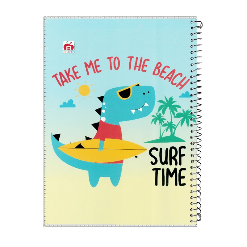 دفتر مشق 100 برگ آلما طرح کارتونی مدل طلقی کد 7187