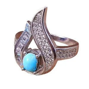 انگشتر نقره زنانه مدل Firuz