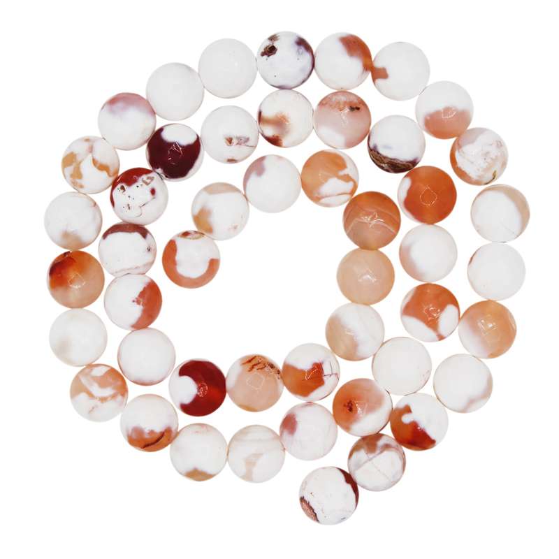 ریسه سنگ عقیق آتشین رزالیا مدل Vina-AB-126