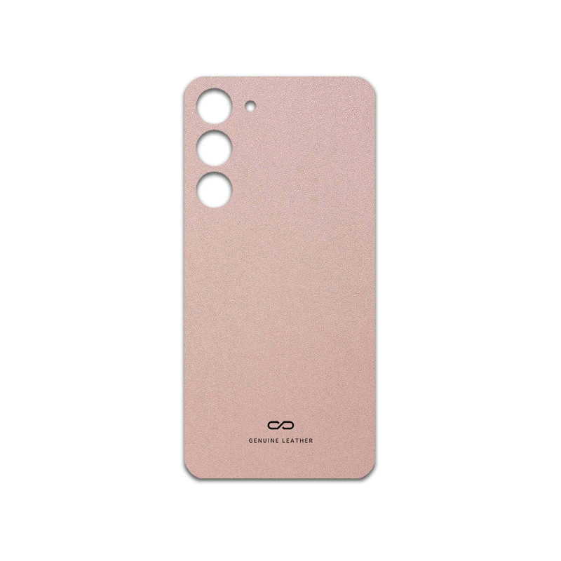 برچسب پوششی ماهوت مدل Rose-Gold-Leather مناسب برای گوشی موبایل سامسونگ Galaxy S23 Plus
