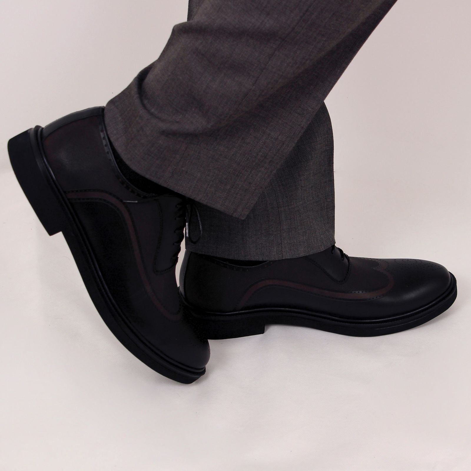 کفش مردانه چرم بارز مدل DK57 -  - 3
