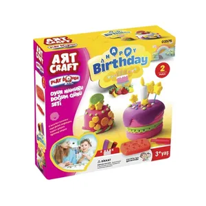 خمیر بازی مدل Birthday Cake Play Dough Set کد 03575 مجموعه 5 عددی