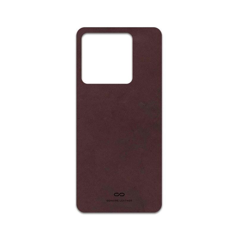 برچسب پوششی ماهوت مدل Matte-Dark-Brown-Leather مناسب برای گوشی موبایل شیائومی 14T