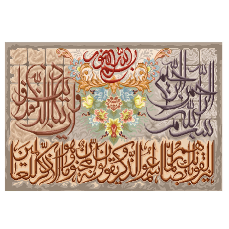 نخ و نقشه تابلوفرش مدل 22218