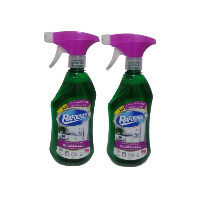 اسپری پاک کننده چندمنظوره سطوح رافونه مدل 3x1 حجم 500 میلی‌لیتر بسته 2 عددی