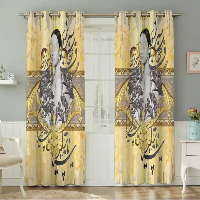 پرده نیروانا طرح مدرن مدل مخمل کد 5136 سایز 140×280 سانتی متر