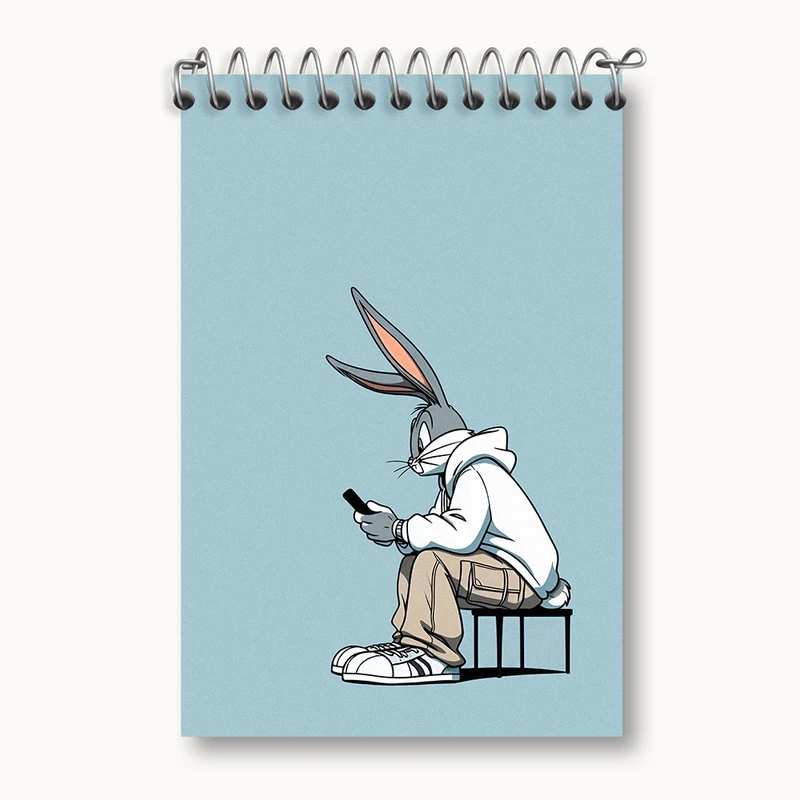 دفتر یادداشت 50 برگ خندالو طرح باگز بانی کد N3745