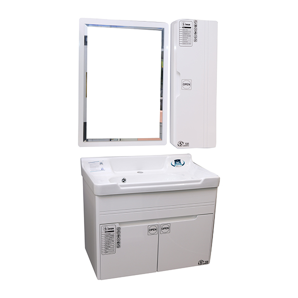 ست کابینت و روشویی مدل کوئینتو 70 به همراه باکس و آینه