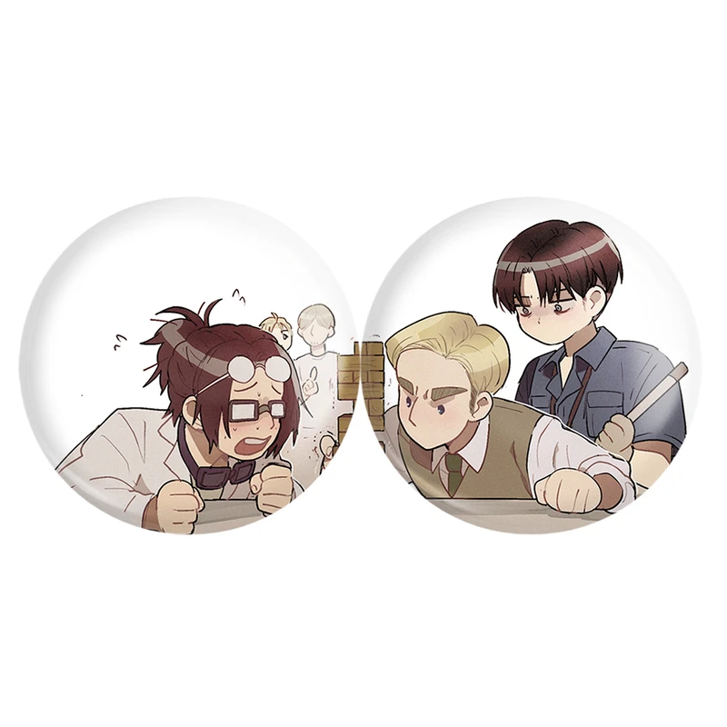 مگنت خندالو مدل لیوای و اروین و هانجی انیمه اتک آن تایتان Attack On Titan کد A189 مجموعه 2 عددی