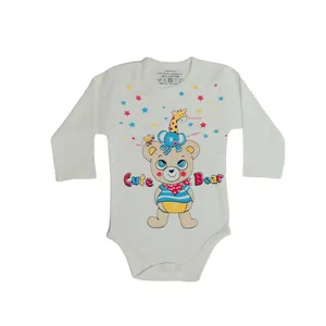 بادی آستین بلند نوزادی مدل حیوانات