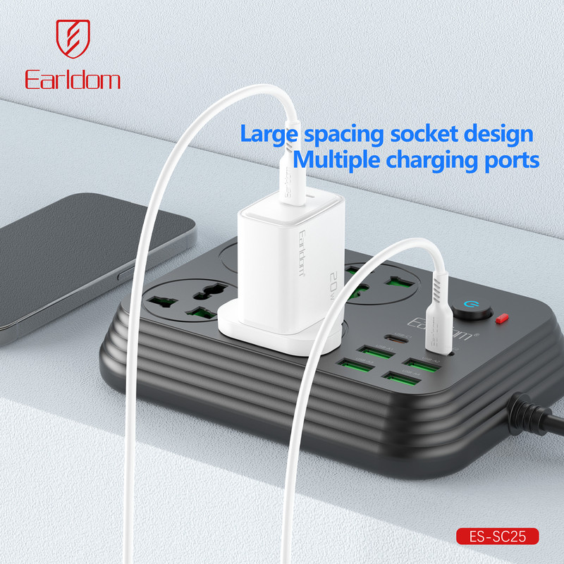 چندراهی برق ارلدام مدل POWER SOCKET SC25