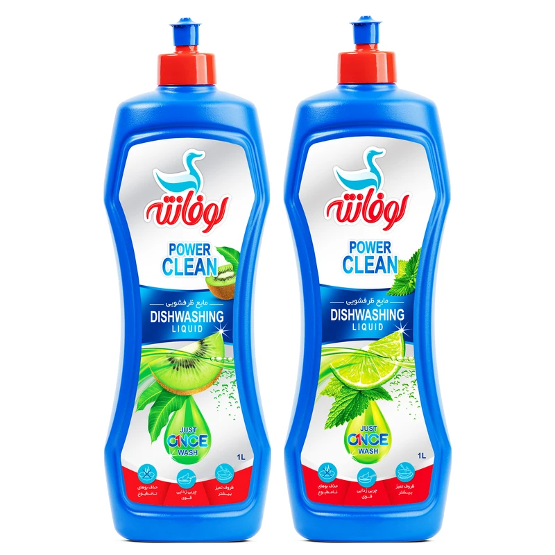 مایع ظرفشویی لوفانته مدل LMKW1L حجم 1 لیتر مجموعه 2 عددی