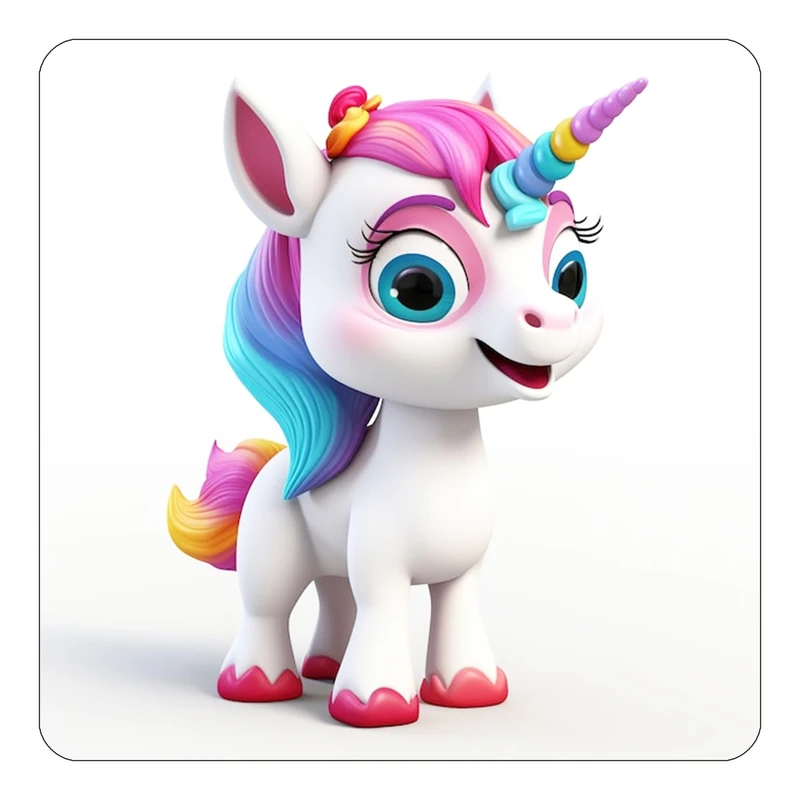 مگنت کاکتی طرح اسب تک شاخ و یونیکورن مدل mp31187