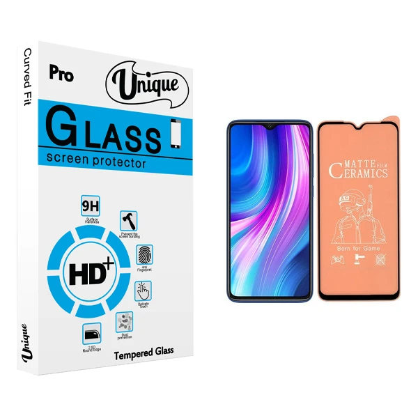 محافظ صفحه نمایش مات يونيک مدل +Clear مناسب برای گوشی موبایل شیائومی Redmi Note 8 Pro