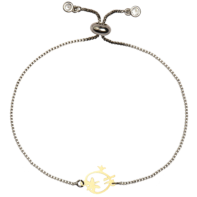 دستبند طلا 18 عیار زنانه کرابو طرح انار مدل Kr1858