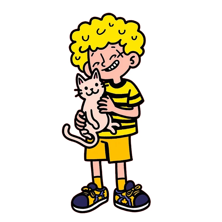 استیکر پارچه و لباس پاد آفرین مدل کارتونی کد S1721