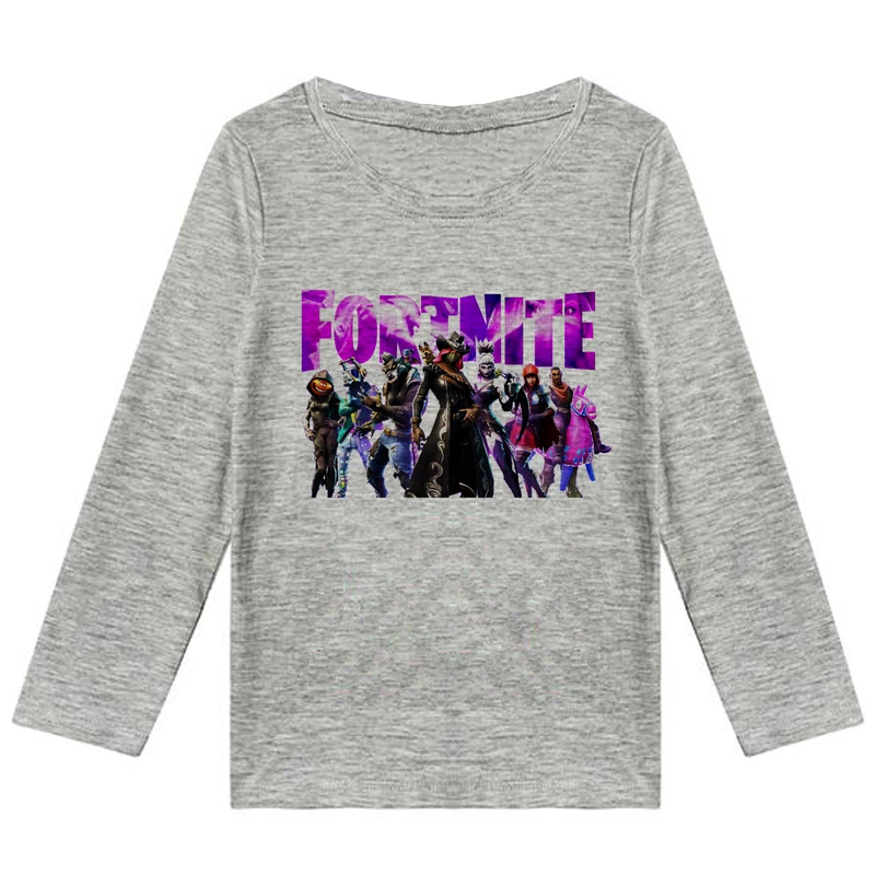 تی شرت آستین بلند پسرانه مدل فورتی نایت F157