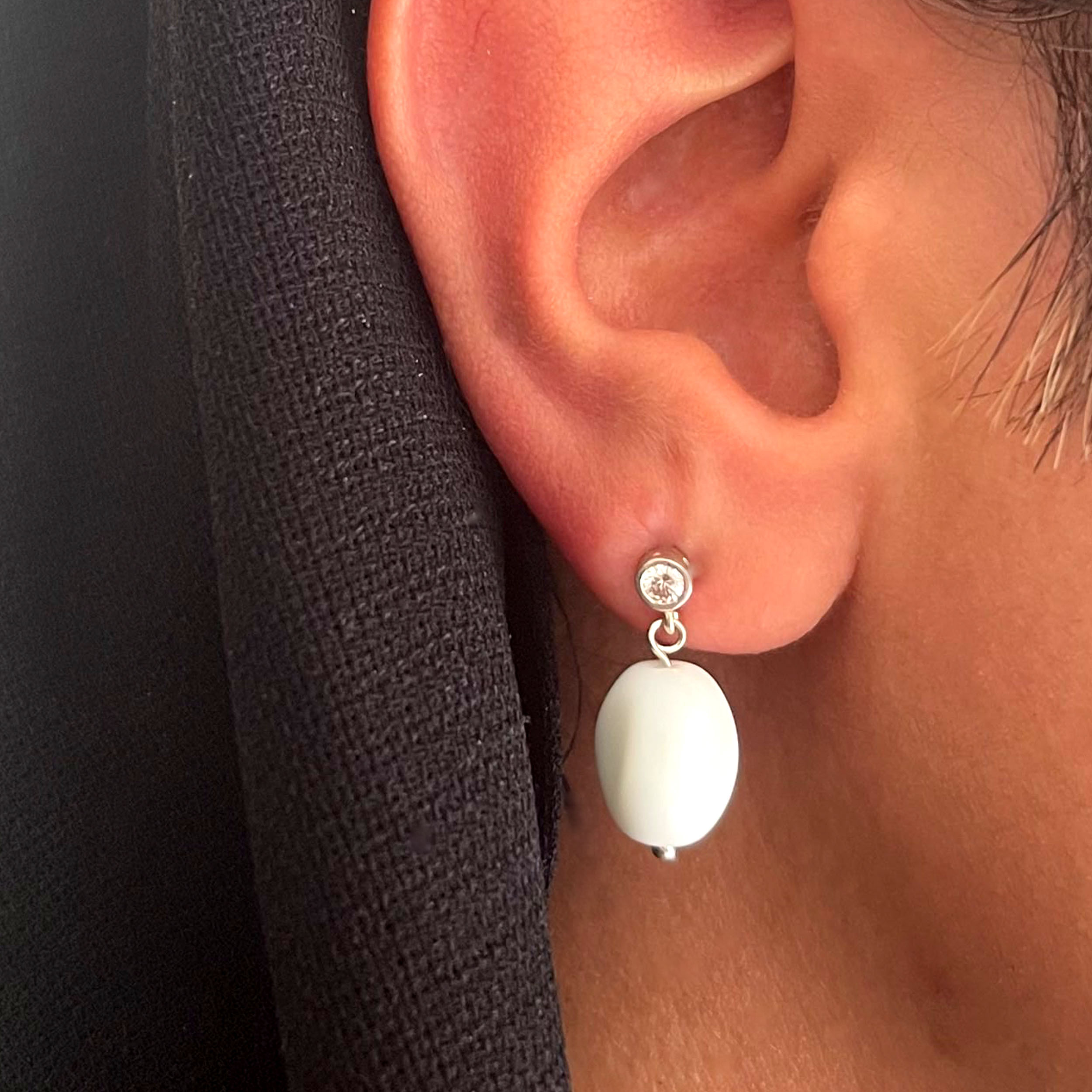 گوشواره نقره زنانه گالری ظهیرالدینی مدل SG-11