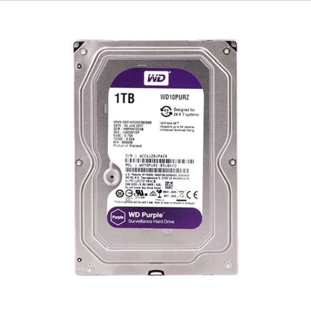 هارددیسک اینترنال استرن دیجیتال مدل WD Purple ظرفیت 1 ترابایت هارددیسک اینترنال استرن دیجیتال مدل WD Purple ظرفیت 1 ترابایت
