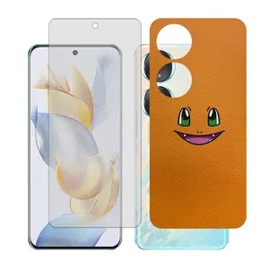 Glass together model transparent screen protector suitable for Honor 70 mobile phone with back cover sticker