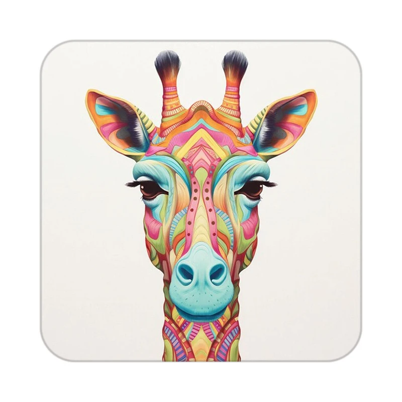 زیر لیوانی کاکتی طرح حیوانات رنگی مدل mp25597