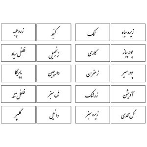 برچسب مدل نظم دهنده ادویه آشپزخانه.کد 025 مجموعه 20 عددی
