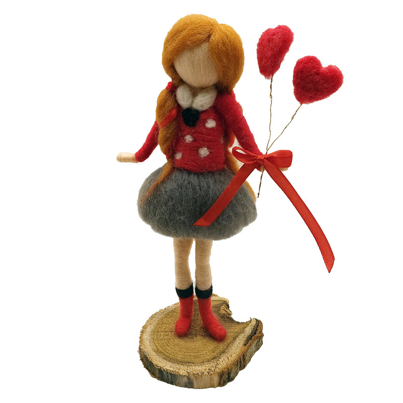 عروسک تزئینی مدل دختر ارتفاع 22 سانتی متر