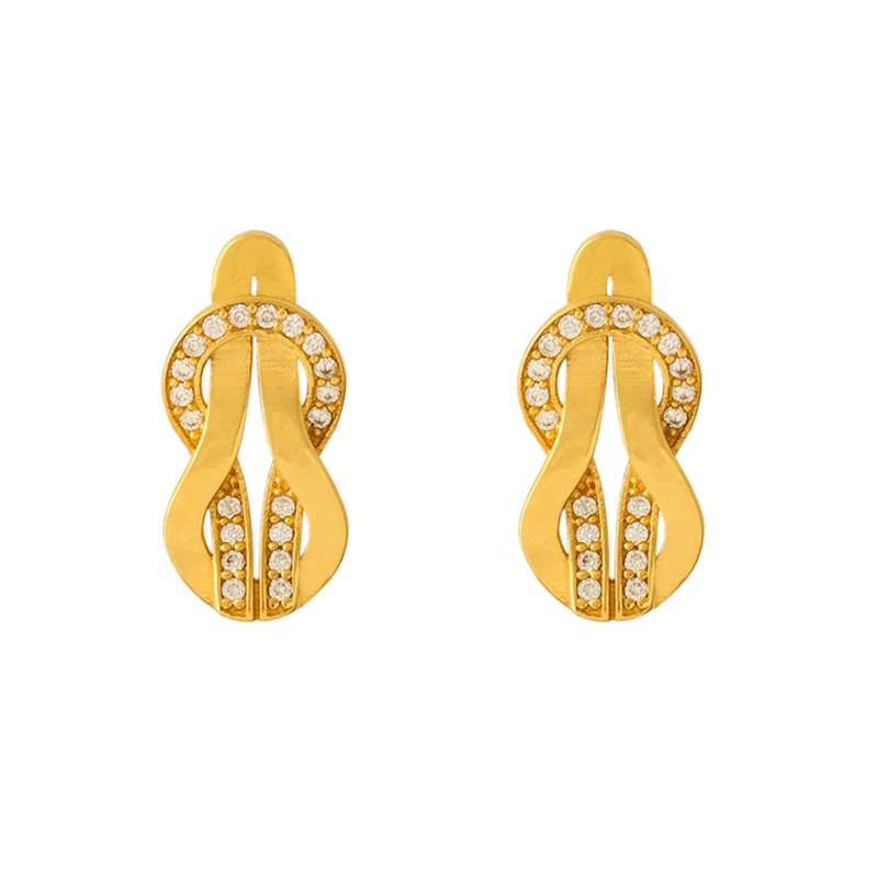 گوشواره طلا 18 عیار زنانه هور گالری مدل Ace415 گوشواره طلا 18 عیار زنانه هور گالری مدل Ace415