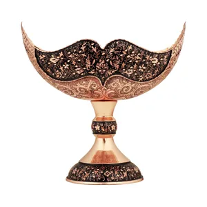 کشکول مسی الماس تراش مدل قلم زنی کد 20