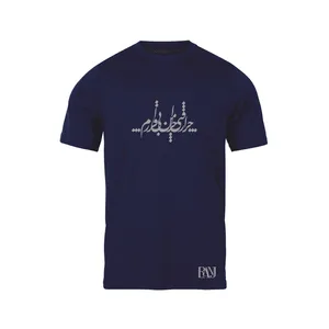 تی شرت آستین کوتاه مردانه رانژ مدل   چرا رفتی 064-23RA06 رنگ سرمه ای