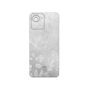 MAHOOT Silver-Wildflower Cover Sticker for Realme C30s