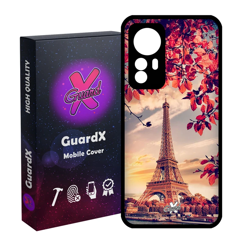 کاور گارد ایکس طرح Eiffel Tower مدل Glass10125 مناسب برای گوشی موبایل شیائومی Mi 12/Mi 12X/Mi 12S