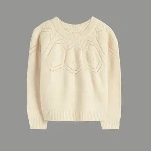 پلیور یقه گرد دخترانه مدل T90