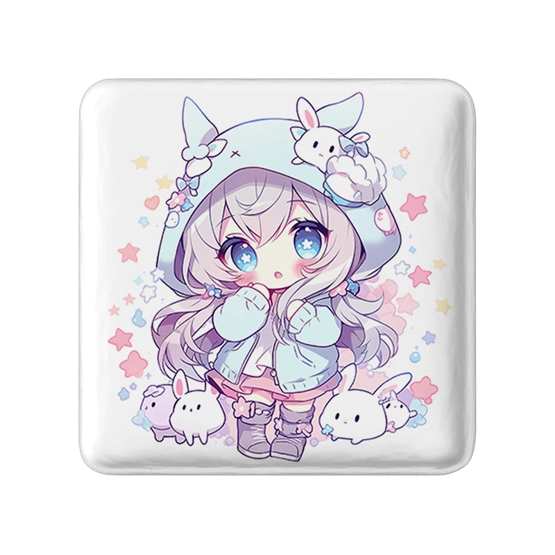 پیکسل خندالو طرح دخترانه (Girlish) مدل مربعی کد 36898