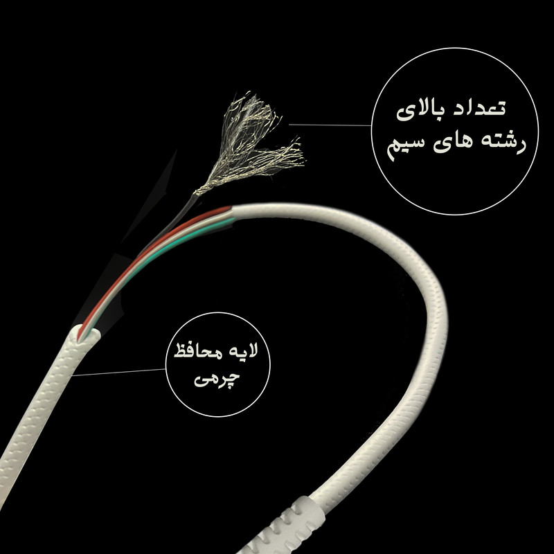 کابل تبدیل USB به لایتنینگ بیاند مدل BUL-301LT CHARGE DATA طول 1 متر