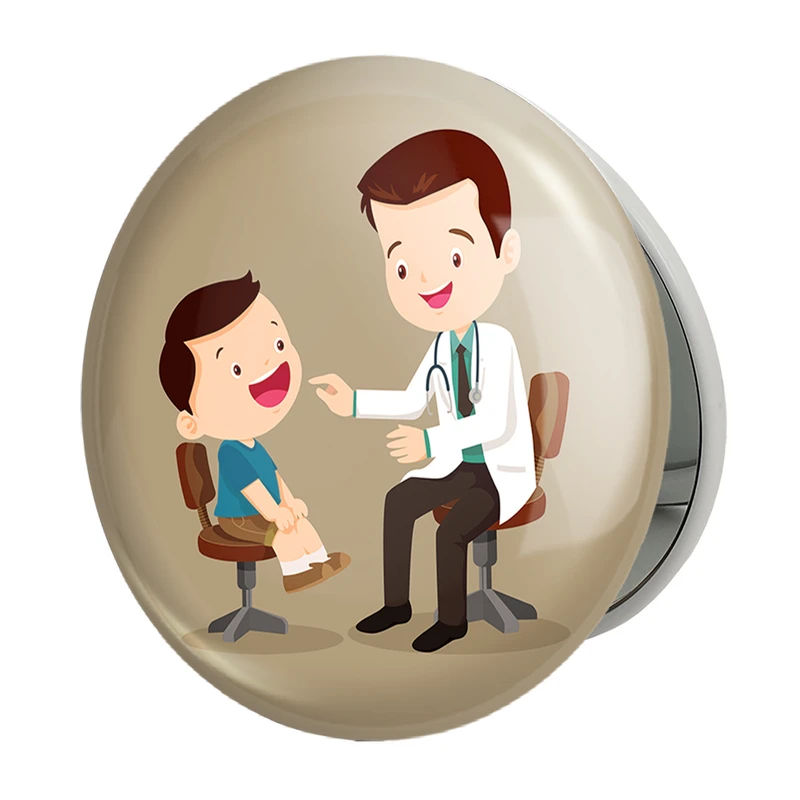 آینه جیبی خندالو طرح پزشک و پرستار کودکانه مدل تاشو کد 36485