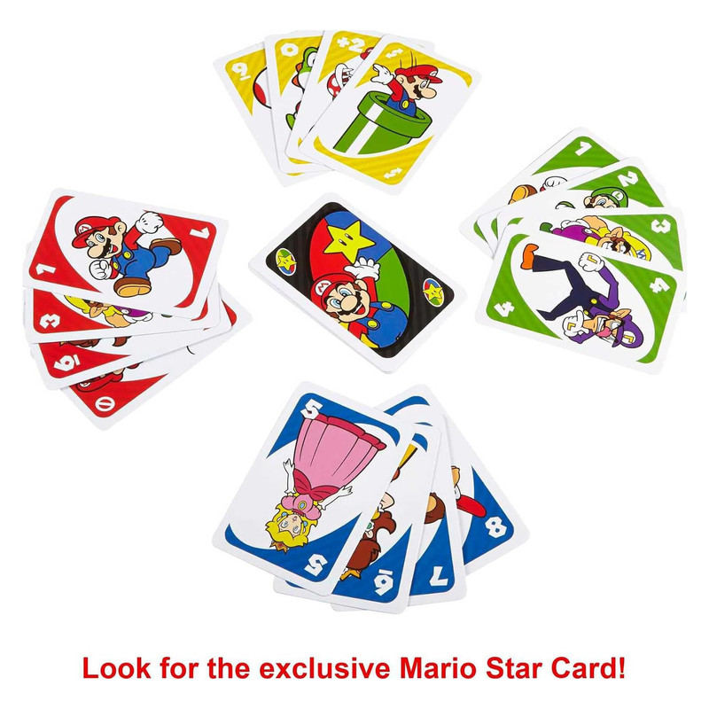 بازی فکری اونو مدل سوپر ماریو طرح Uno Super Mario
