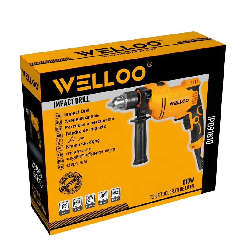 عکس شماره 11 : دریل چکشی 13 میلی متری 810 وات وللو مدل 9181o