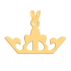 آویز گردنبند طلا 18 عیار زنانه فرشته مدل تاج   WNL-000643