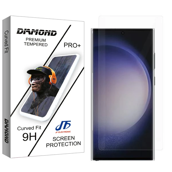 محافظ صفحه نمایش جی اف مدل Diamond S22 uv مناسب برای گوشی موبایل سامسونگ Galaxy S23 Ultra