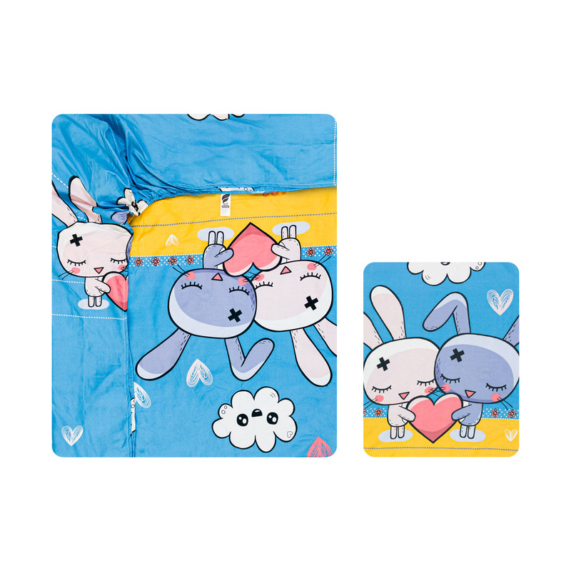 سرویس ملحفه 1 نفر 2 تکه آدنو مدل Rabbit کد MC07