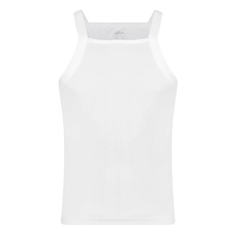 زیرپوش بدون آستین یقه خشتی مردانه سیلکا مدل 30033