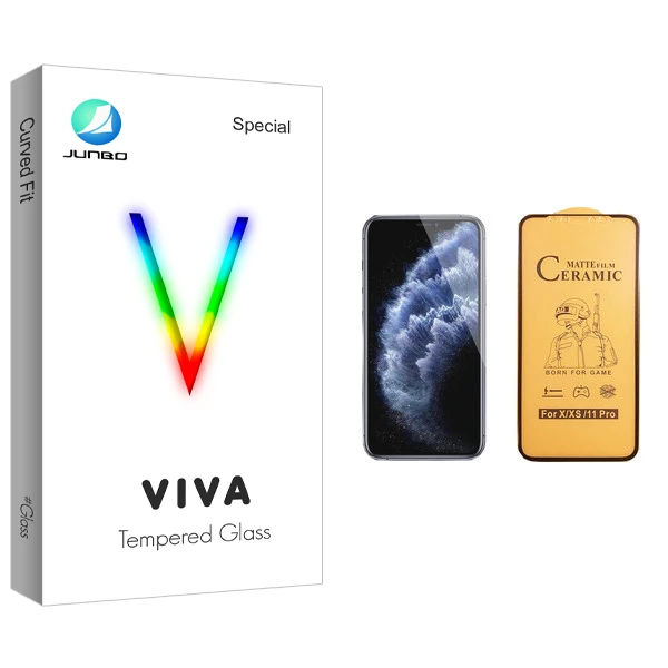 محافظ صفحه نمایش سرامیکی جانبو مدل Viva Glass مناسب برای گوشی موبایل اپل iPhone 11 Pro