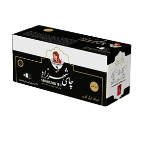 چای سیاه کیسه ای لفاف دار ارل گری شهرزاد بسته ۲۵ عددی
