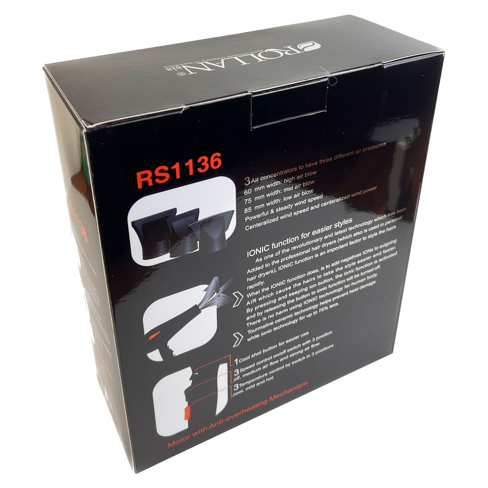 سشوار حرفه ای رولن مدل RS1136 new -  - 3