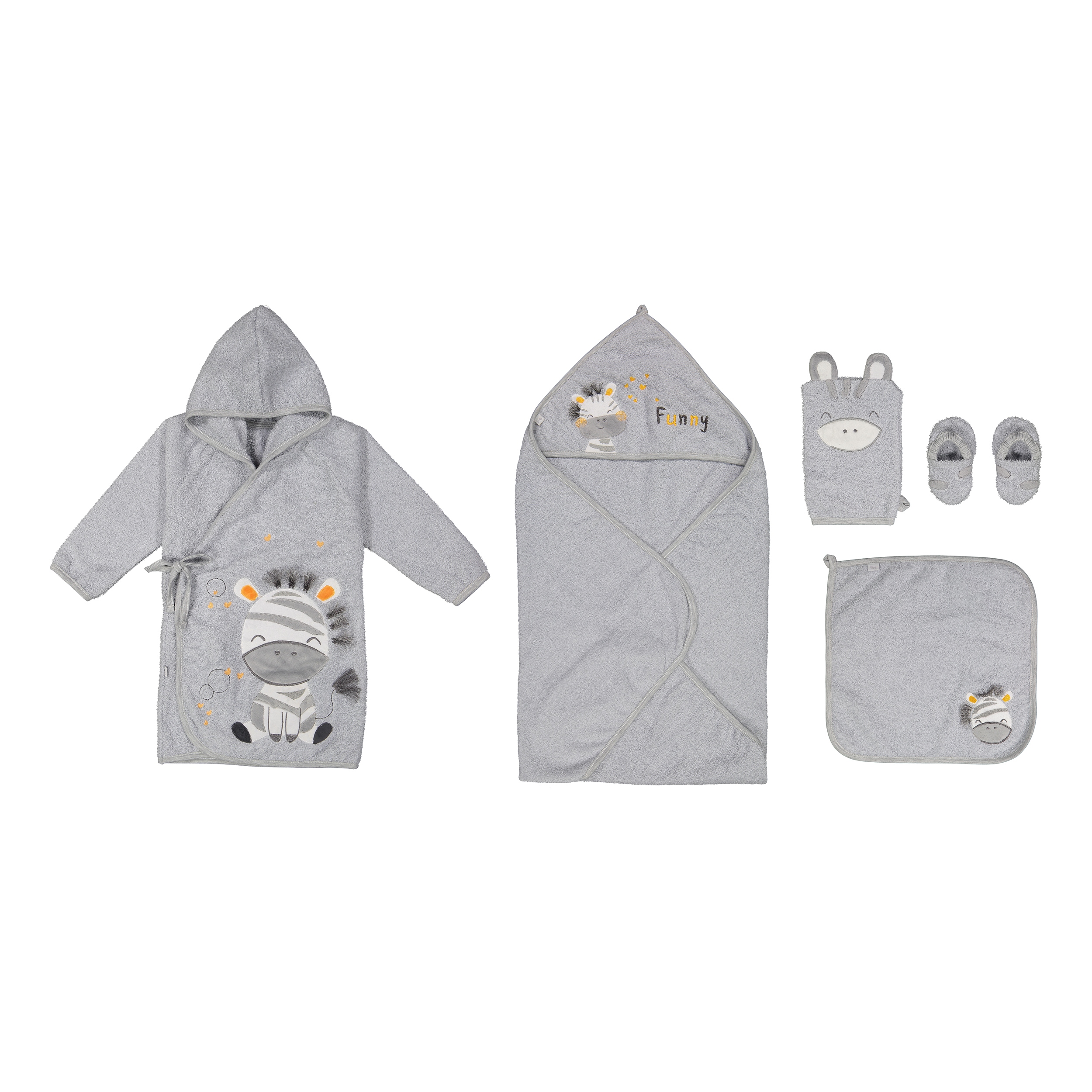 ست پنج تکه حوله  پالتویی پاپو مدل perin کد 200021